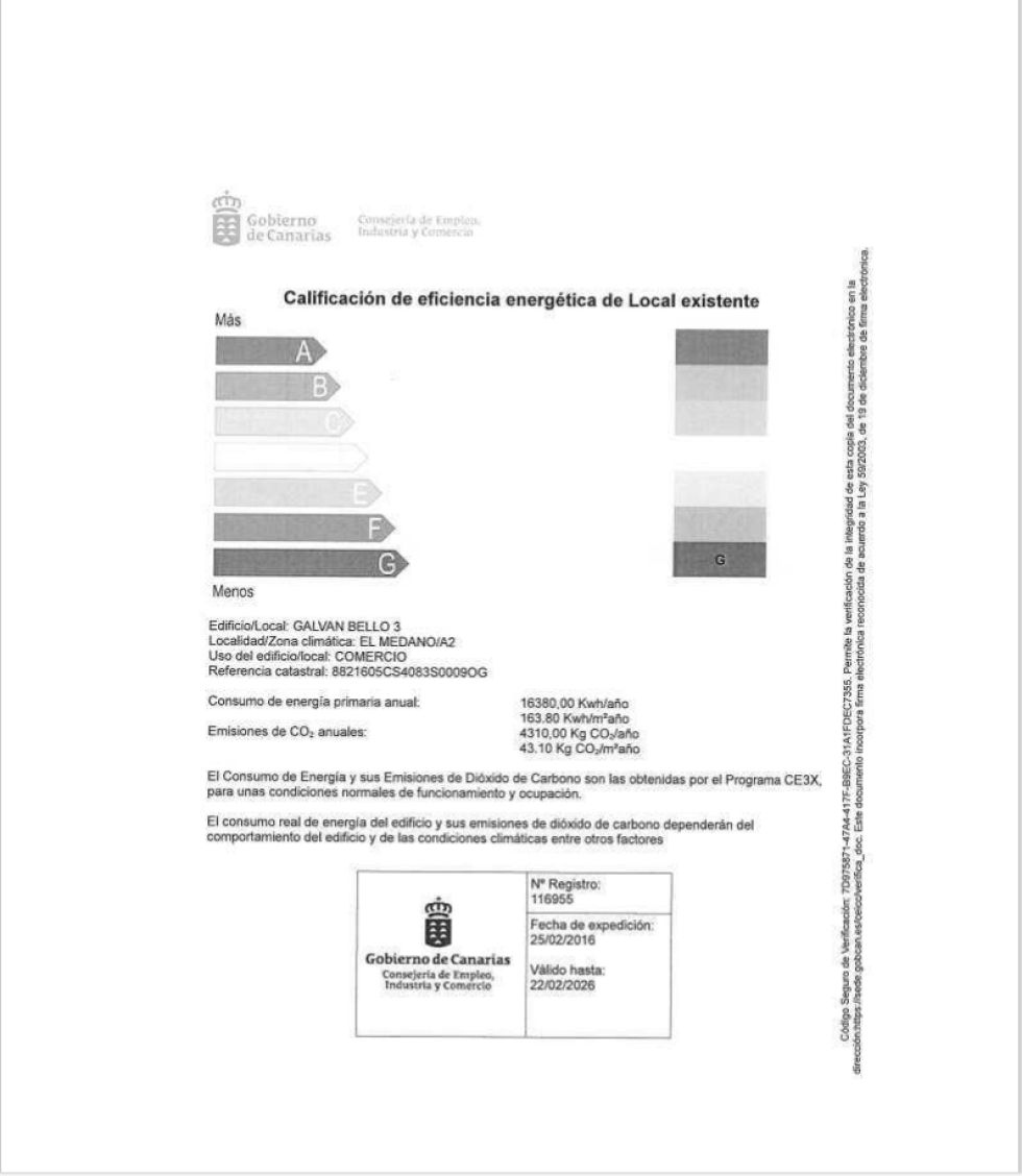 Commercial premises for sale in  El Médano, Spain - LOC0008