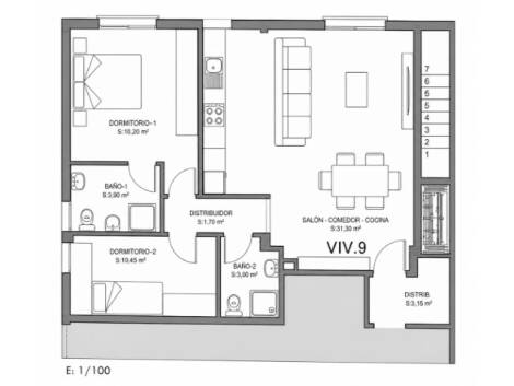 Flat/apartment for sale in  Los Realejos, Spain - TRC-3044