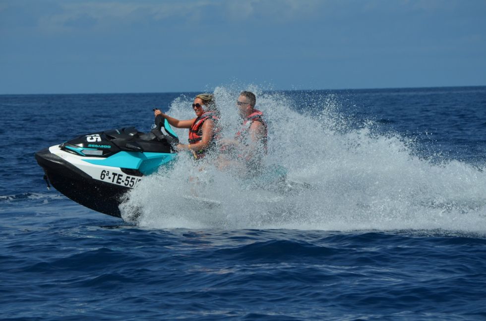 Jet Ski Adventure on Tenerife's Scenic Coastline