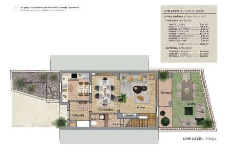 Semi-detached house for sale in  Golf del Sur, Spain - 055941