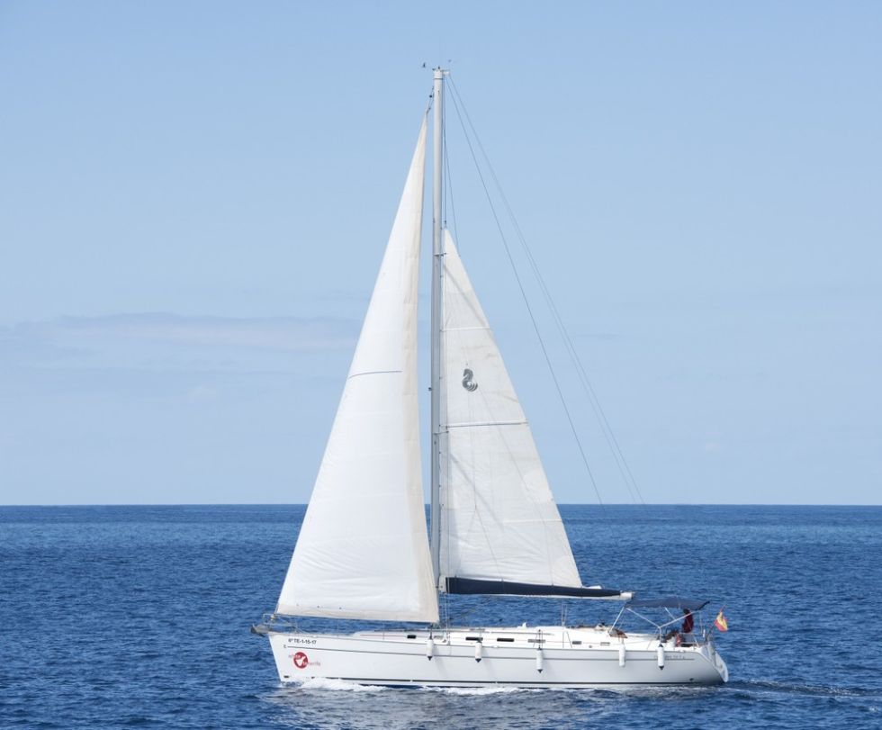 Sunset Sailboat on the Atlantic Ocean