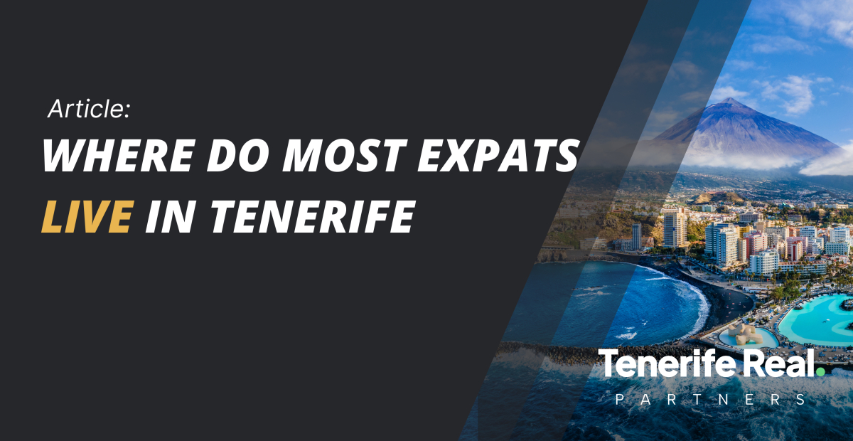 Where do most expats live in Tenerife?